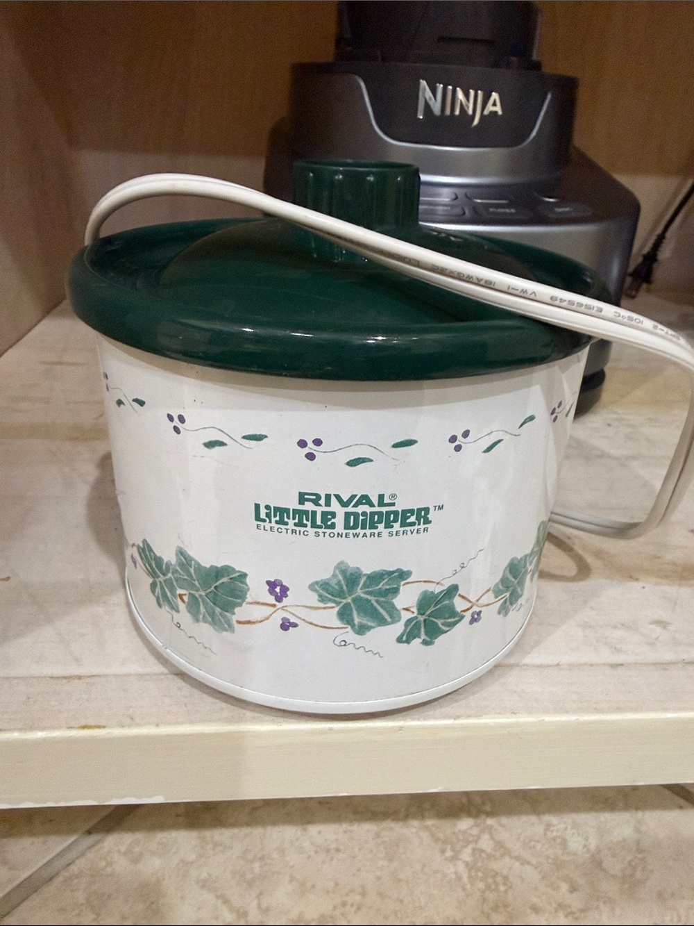 Rival Little Dipper Electric Stoneware Server in Green